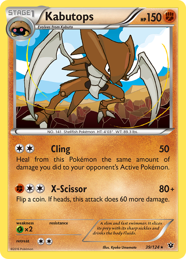 Kabutops (39/124) [XY: Fates Collide] | Exor Games New Glasgow