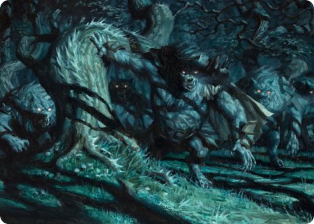 Unnatural Moonrise Art Card [Innistrad: Midnight Hunt Art Series] | Exor Games New Glasgow