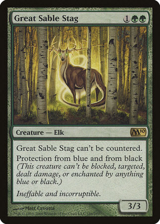 Great Sable Stag [Magic 2010] | Exor Games New Glasgow