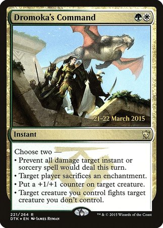 Dromoka's Command [Dragons of Tarkir Promos] | Exor Games New Glasgow