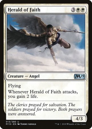 Herald of Faith [Core Set 2019] | Exor Games New Glasgow