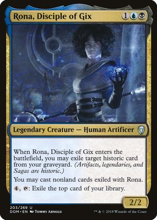 Rona, Disciple of Gix [Dominaria] | Exor Games New Glasgow