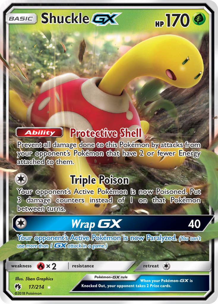 Shuckle GX (17/214) [Sun & Moon: Lost Thunder] | Exor Games New Glasgow