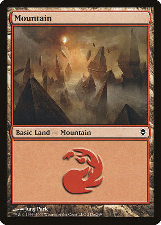 Mountain (243a) [Zendikar] | Exor Games New Glasgow