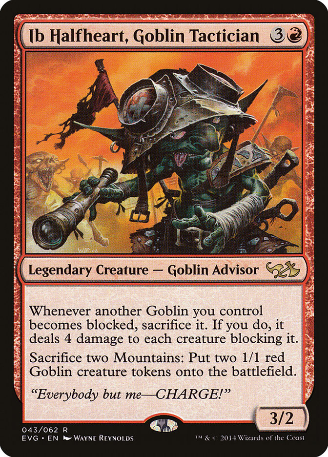 Ib Halfheart, Goblin Tactician (Elves vs. Goblins) [Duel Decks Anthology] | Exor Games New Glasgow