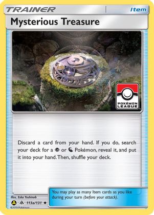 Mysterious Treasure (113a/131) (League Promo) [Sun & Moon: Forbidden Light] | Exor Games New Glasgow
