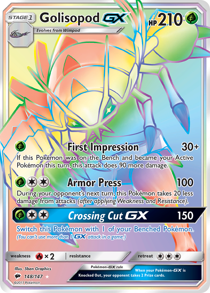 Golisopod GX (148/147) [Sun & Moon: Burning Shadows] | Exor Games New Glasgow