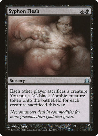 Syphon Flesh [Commander 2011] | Exor Games New Glasgow