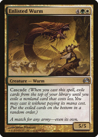 Enlisted Wurm [Planechase 2012] | Exor Games New Glasgow