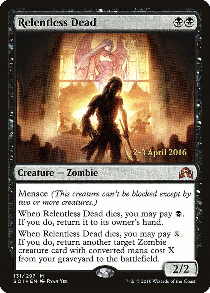 Relentless Dead [Shadows over Innistrad Prerelease Promos] | Exor Games New Glasgow