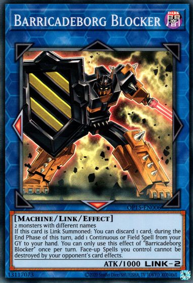 Barricadeborg Blocker [OP15-EN006] Super Rare | Exor Games New Glasgow