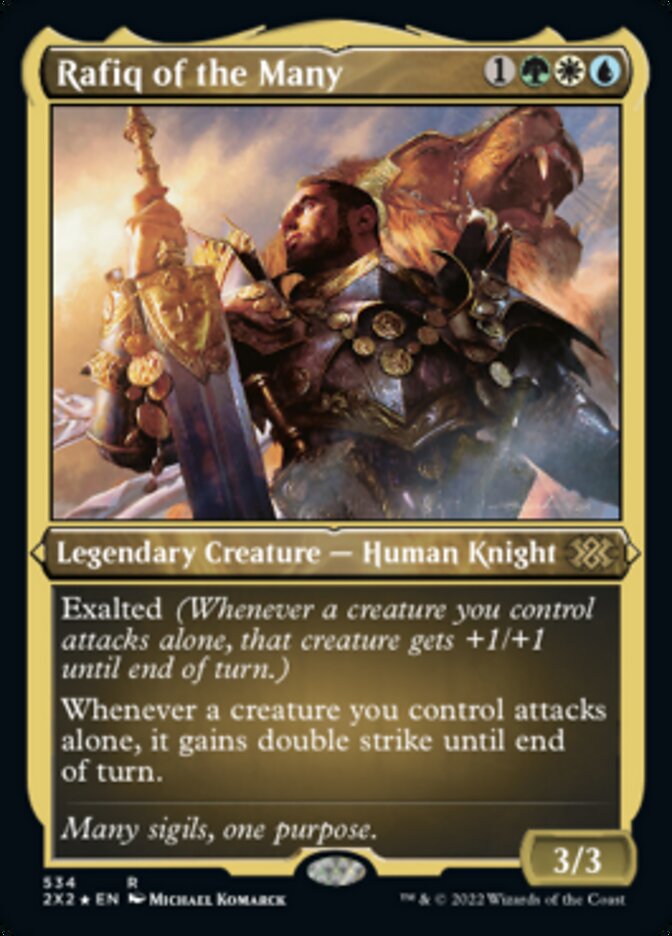 Rafiq of the Many (Foil Etched) [Double Masters 2022] | Exor Games New Glasgow