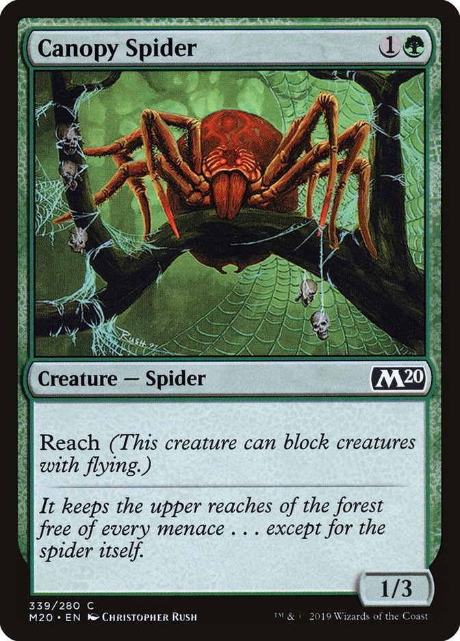 Canopy Spider [Core Set 2020] | Exor Games New Glasgow