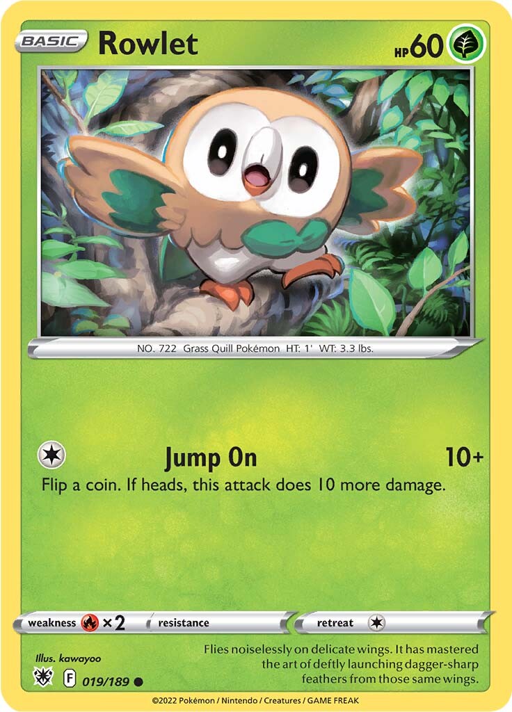 Rowlet (019/189) [Sword & Shield: Astral Radiance] | Exor Games New Glasgow