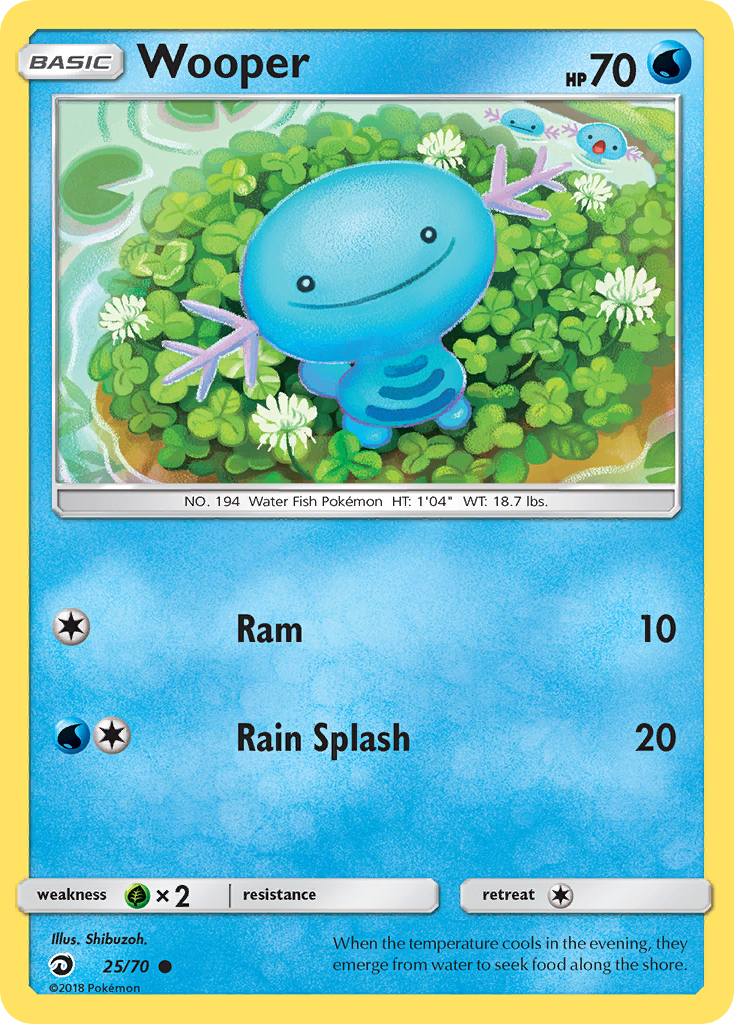 Wooper (25/70) [Sun & Moon: Dragon Majesty] | Exor Games New Glasgow