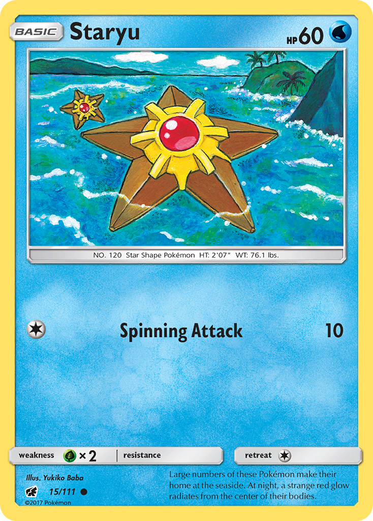 Staryu (15/111) [Sun & Moon: Crimson Invasion] | Exor Games New Glasgow