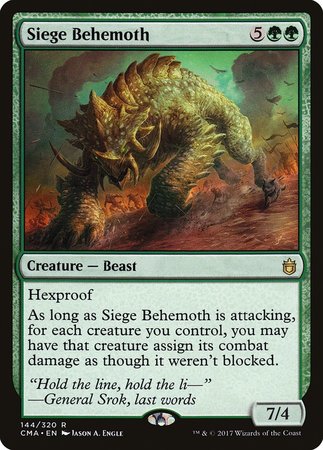 Siege Behemoth [Commander Anthology] | Exor Games New Glasgow