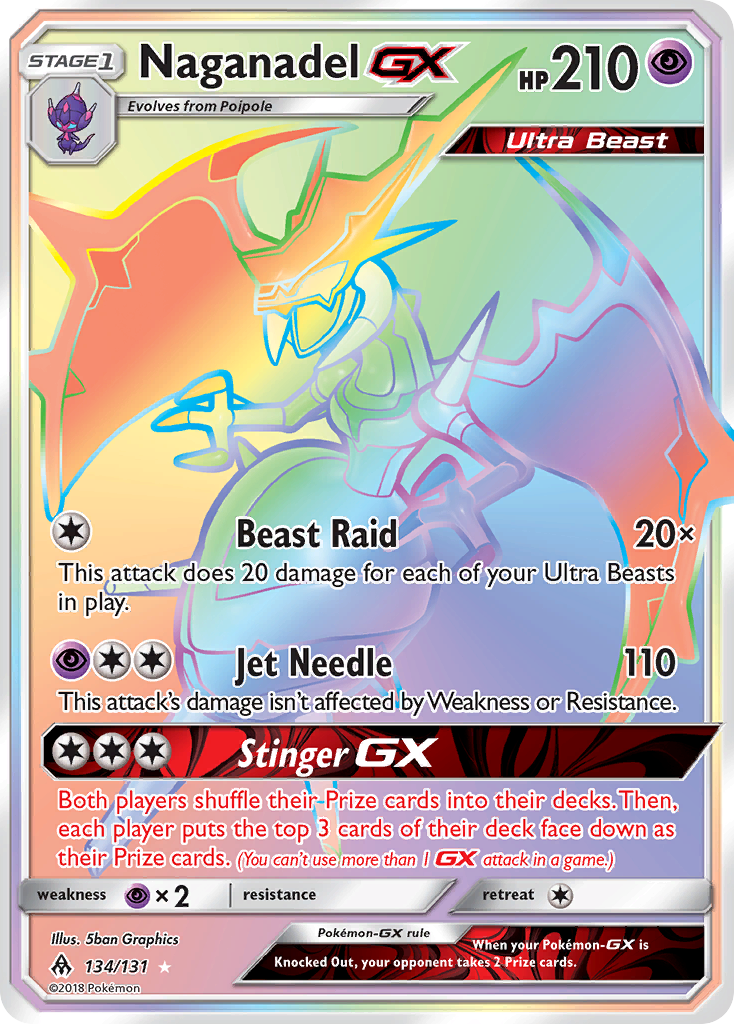 Naganadel GX (134/131) [Sun & Moon: Forbidden Light] | Exor Games New Glasgow