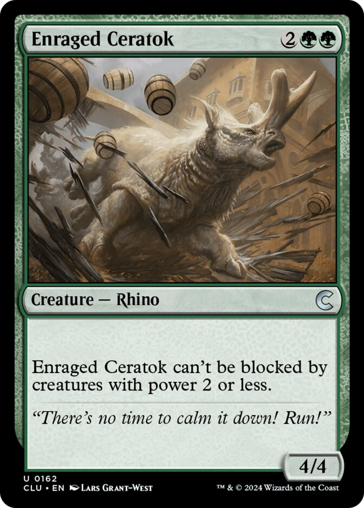 Enraged Ceratok [Ravnica: Clue Edition] | Exor Games New Glasgow