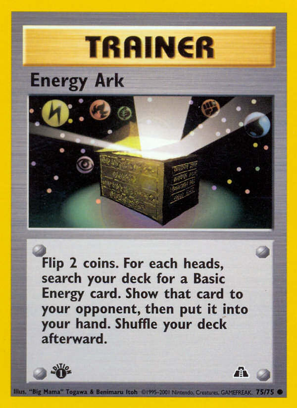 Energy Ark (75/75) [Neo Discovery 1st Edition] | Exor Games New Glasgow