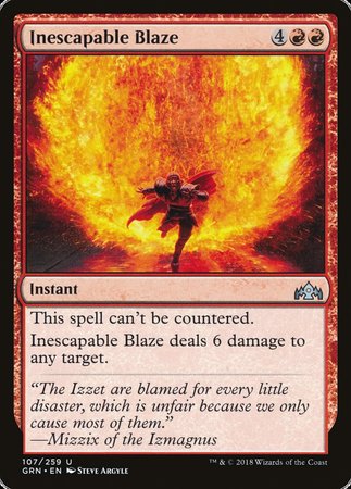 Inescapable Blaze [Guilds of Ravnica] | Exor Games New Glasgow