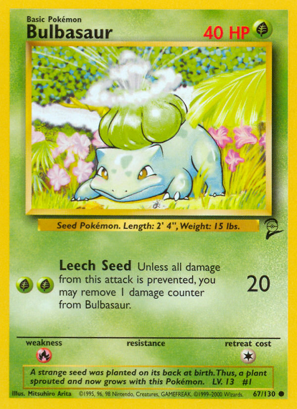 Bulbasaur (67/130) [Base Set 2] | Exor Games New Glasgow