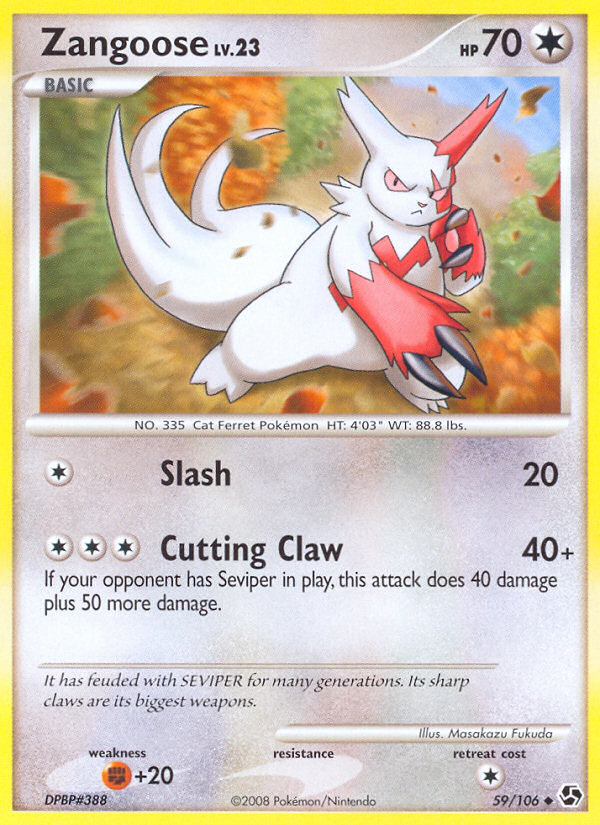 Zangoose (59/106) [Diamond & Pearl: Great Encounters] | Exor Games New Glasgow