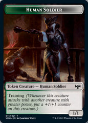 Insect // Human Soldier Double-sided Token [Innistrad: Crimson Vow Tokens] | Exor Games New Glasgow