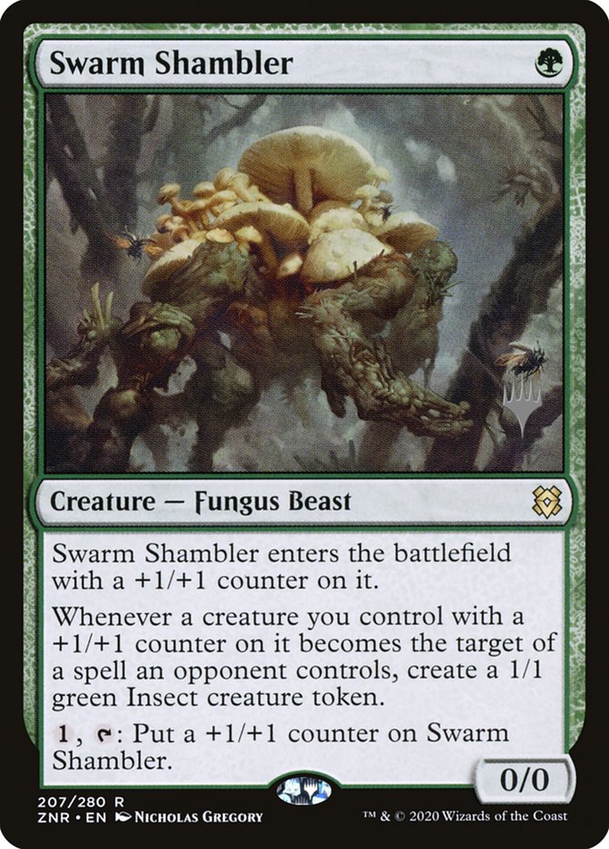 Swarm Shambler (Promo Pack) [Zendikar Rising Promos] | Exor Games New Glasgow