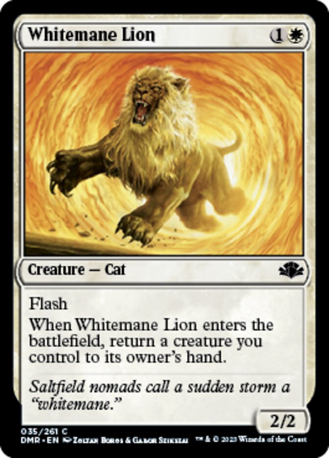 Whitemane Lion [Dominaria Remastered] | Exor Games New Glasgow