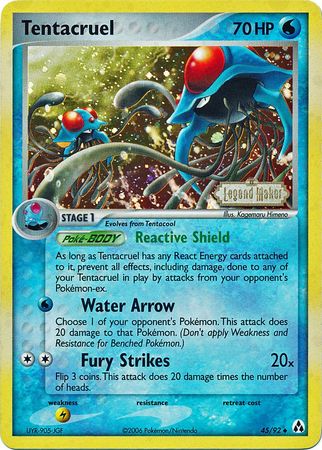 Tentacruel (45/92) (Stamped) [EX: Legend Maker] | Exor Games New Glasgow