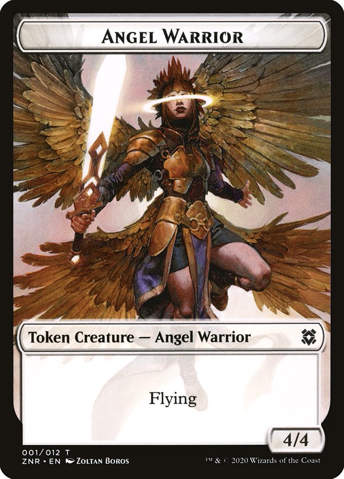 Angel Warrior Token [Zendikar Rising] | Exor Games New Glasgow