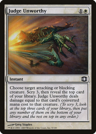 Judge Unworthy [Future Sight] | Exor Games New Glasgow