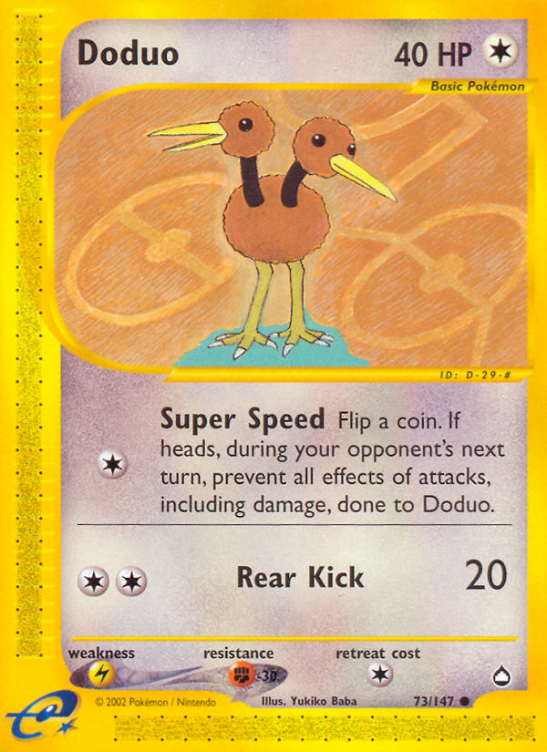 Doduo (73/147) [Aquapolis] | Exor Games New Glasgow