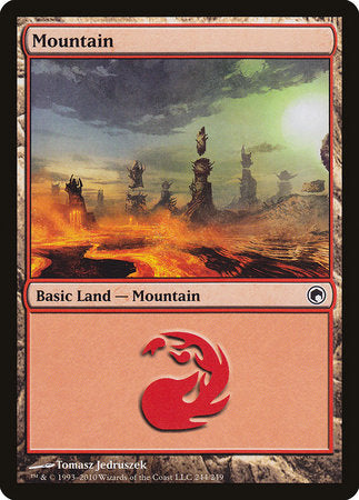 Mountain (244) [Scars of Mirrodin] | Exor Games New Glasgow