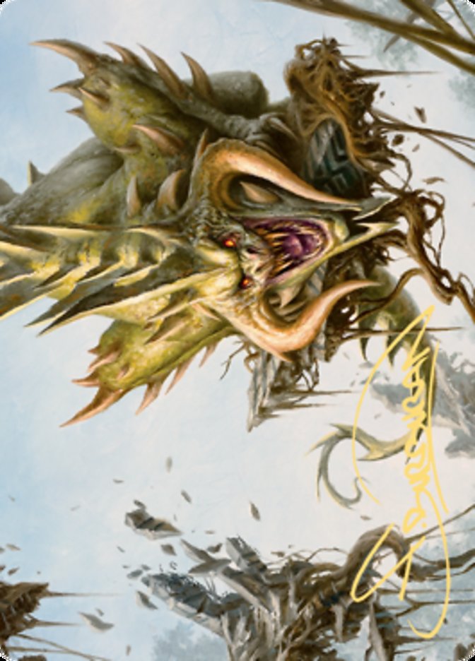 Canopy Baloth Art Card (Gold-Stamped Signature) [Zendikar Rising Art Series] | Exor Games New Glasgow