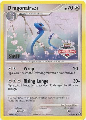 Dragonair (52/146) (State Province Territory Championship Staff) [Diamond & Pearl: Legends Awakened] | Exor Games New Glasgow