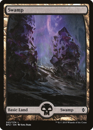 Swamp (263) - Full Art [Battle for Zendikar] | Exor Games New Glasgow