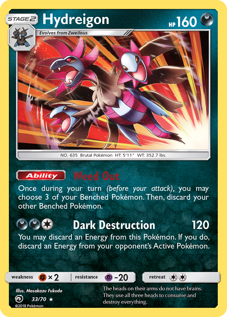 Hydreigon (33/70) [Sun & Moon: Dragon Majesty] | Exor Games New Glasgow