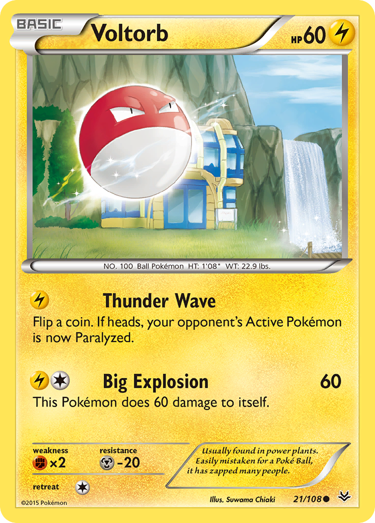 Voltorb (21/108) [XY: Roaring Skies] | Exor Games New Glasgow