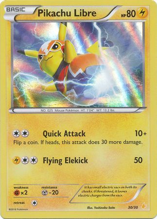 Pikachu Libre (30/30) [XY: Trainer Kit 3 - Pikachu Libre] | Exor Games New Glasgow