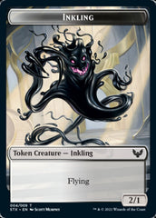 Fractal // Inkling Token [Strixhaven: School of Mages Tokens] | Exor Games New Glasgow