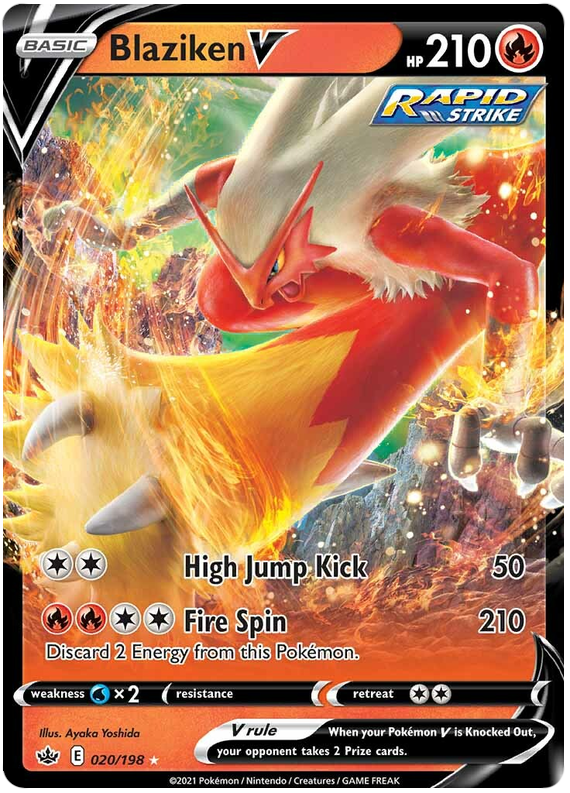 Blaziken V (020/198) [Sword & Shield: Chilling Reign] | Exor Games New Glasgow