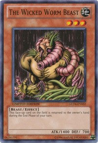 The Wicked Worm Beast [GLD4-EN003] Common | Exor Games New Glasgow