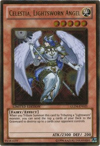 Celestia, Lightsworn Angel [GLD4-EN025] Gold Rare | Exor Games New Glasgow