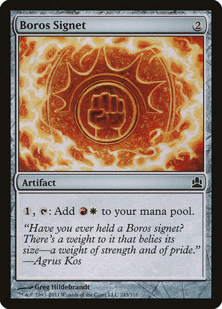 Boros Signet [Commander 2011] | Exor Games New Glasgow