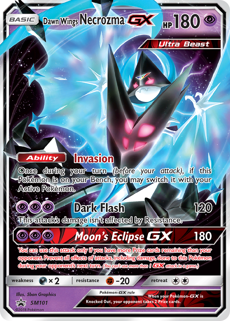 Dawn Wings Necrozma GX (SM101) [Sun & Moon: Black Star Promos] | Exor Games New Glasgow