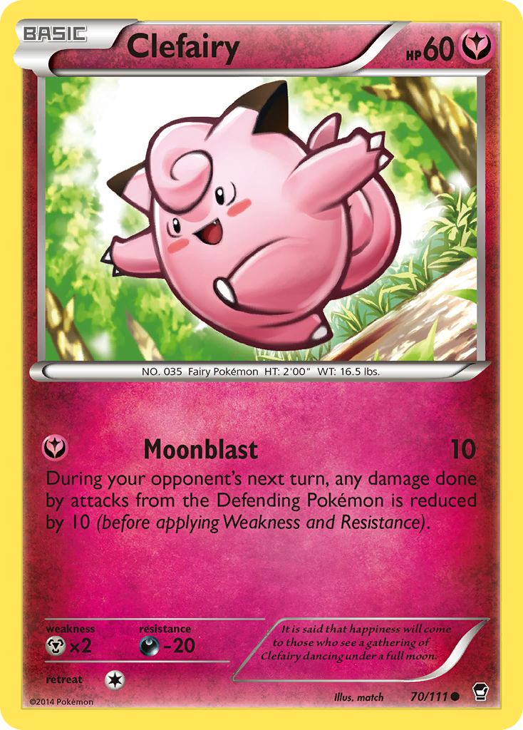 Clefairy (70/111) [XY: Furious Fists] | Exor Games New Glasgow