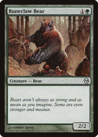 Runeclaw Bear [Duels of the Planeswalkers] | Exor Games New Glasgow