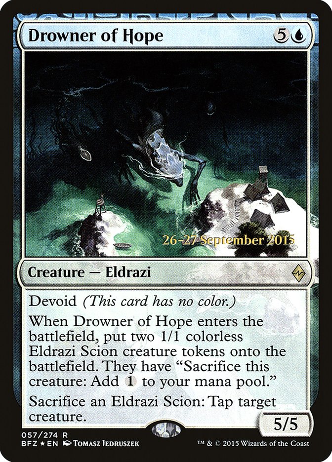 Drowner of Hope  [Battle for Zendikar Prerelease Promos] | Exor Games New Glasgow